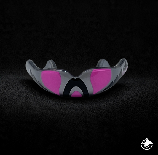 Protège-dents à mouler - Design formes géométriques rose