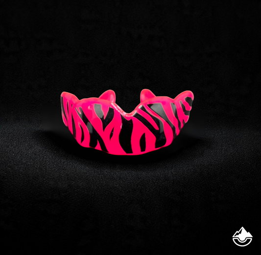 Protège-dents sur mesure – Design zèbre rose